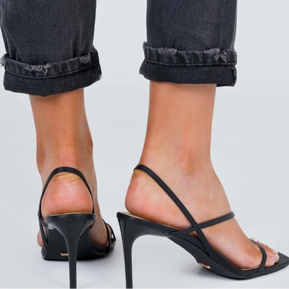 Princess Polly Billini Black Strappy Kitten Heels - Picture 3 of 3